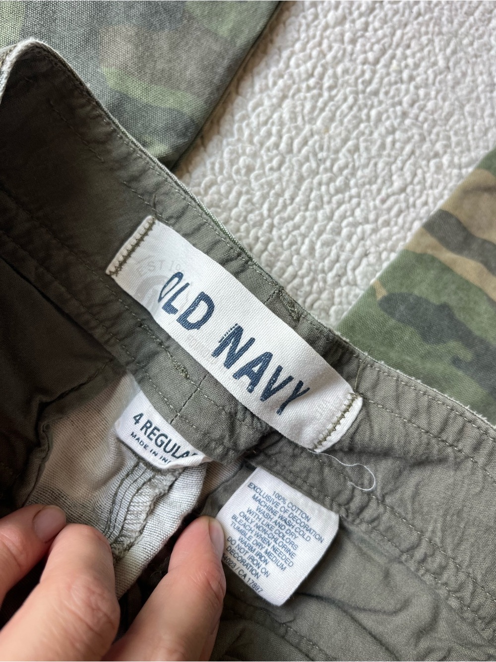 Y2K OLD NAVY ARMY CARGO PANTS WOMENS 4 - Picture 3 of 8